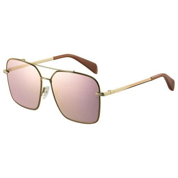 Rag&Bone RNB1010/S - 000 0J Rose Gold Sunglasses Woman - Picture 1 of 3